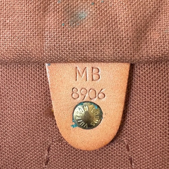 Louis Vuitton Monogram & Vachetta Leather Speedy 35 Satchel Bag - Picture 7 of 9